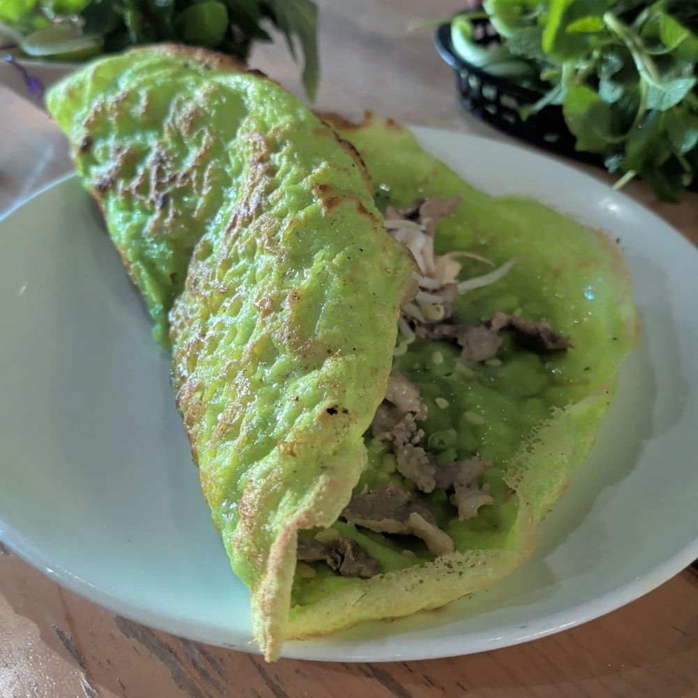 Pandan banh xeo Pandan banh xeo