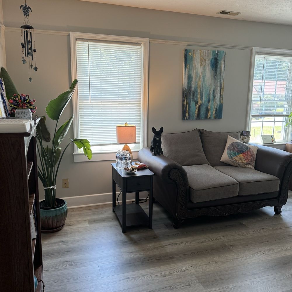 The Conversation Location - Perfect place to unload and get some puppy cuddles in. - Massage Therapy Near Me - Fayetteville, North Carolina