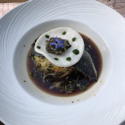 Auberge de la chêvre d'Or - Unbelievably delicious sea bass!