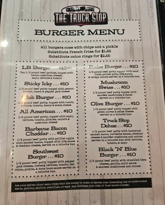 Menu photo 2 The Truck Stop Cadillac, MI Menu photo 2 The Truck Stop Cadillac, MI