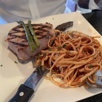 Freudy's Bar and Grille - Absolutely delicious pork chop with linguine - New American Near Me - Canton, Ohio Freudy's Bar and Grille - Absolutely delicious pork chop with linguine - New American Near Me - Canton, Ohio