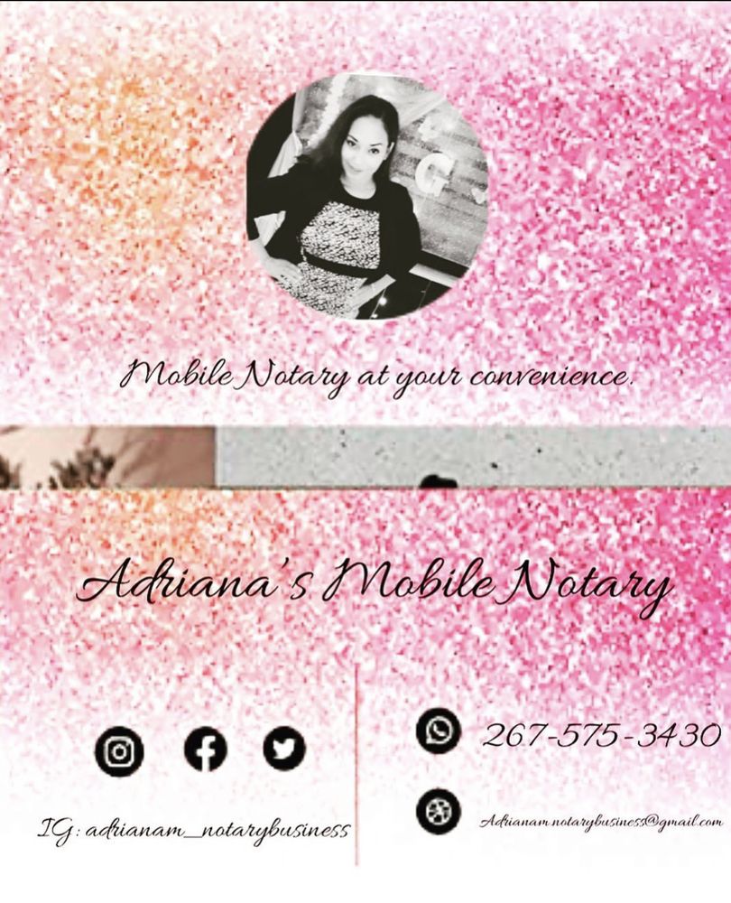 ADRIANA’S MOBILE NOTARY Reach St, Philadelphia, Pennsylvania