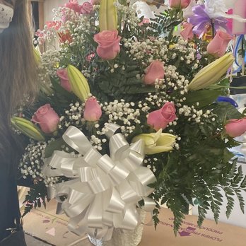 Gaby's Flowers - Beautiful Flower arrangement to bring to a funeral viewing. - Florists Near Me - Long Beach, California