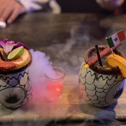 El Michoacano Restaurant - Paloma and margarita