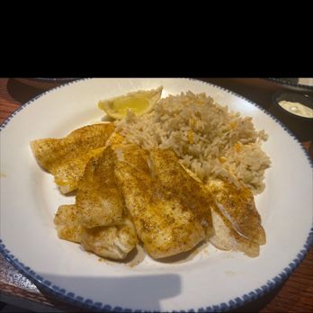 Red Lobster - Luncheon Broiled Flounder with Orzo Rice - Seafood Near Me - Chandler, Arizona Red Lobster - Luncheon Broiled Flounder with Orzo Rice - Seafood Near Me - Chandler, Arizona