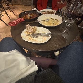 Vagabondo  - "Dining room" seating - I'm only 6'1" and my knees were 1" above the top of the table - Sicilian Near Me - Excelsior, Minnesota