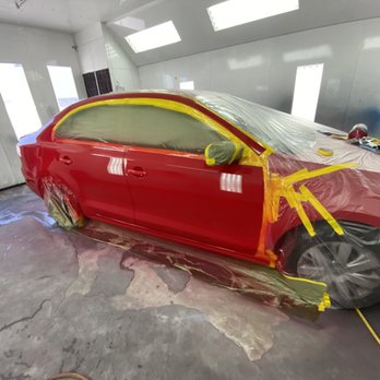 ABC Auto Body Collision Center - Red color - Body Shops Near Me - Northridge, California