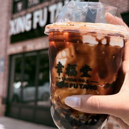 Exterior outside entrance of Xing Fu Tang - 1. Signature Brown Sugar Boba Milk - Duluth, Georgia Exterior outside entrance of Xing Fu Tang - 1. Signature Brown Sugar Boba Milk - Duluth, Georgia