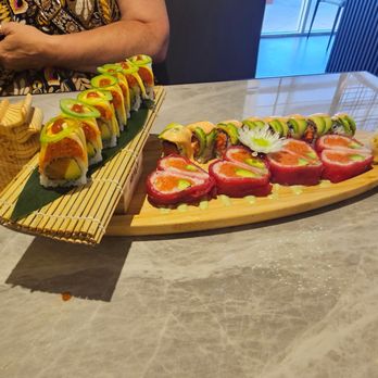 Miyaji - Trio of Valentine, Chili Mango & Godzilla rolls - Japanese Near Me - Lake Mary, Florida Miyaji - Trio of Valentine, Chili Mango & Godzilla rolls - Japanese Near Me - Lake Mary, Florida