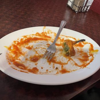 El Charro - Chilie relleno loved it .empty plate shows it was good will be definitely coming back .. - Mexican Near Me - Cherry Valley, California El Charro - Chilie relleno loved it .empty plate shows it was good will be definitely coming back .. - Mexican Near Me - Cherry Valley, California