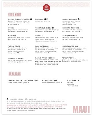 Menu photo 3 Tajima Ramen Maui Kihei, HI Menu photo 3 Tajima Ramen Maui Kihei, HI