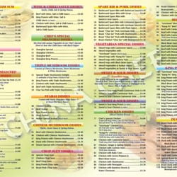 China Chef - China Chef menu