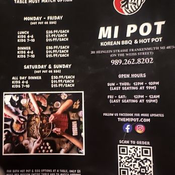 MI Pot Korean BBQ & Hot Pot - Menu - Korean Near Me - Frankenmuth, Michigan MI Pot Korean BBQ & Hot Pot - Menu - Korean Near Me - Frankenmuth, Michigan