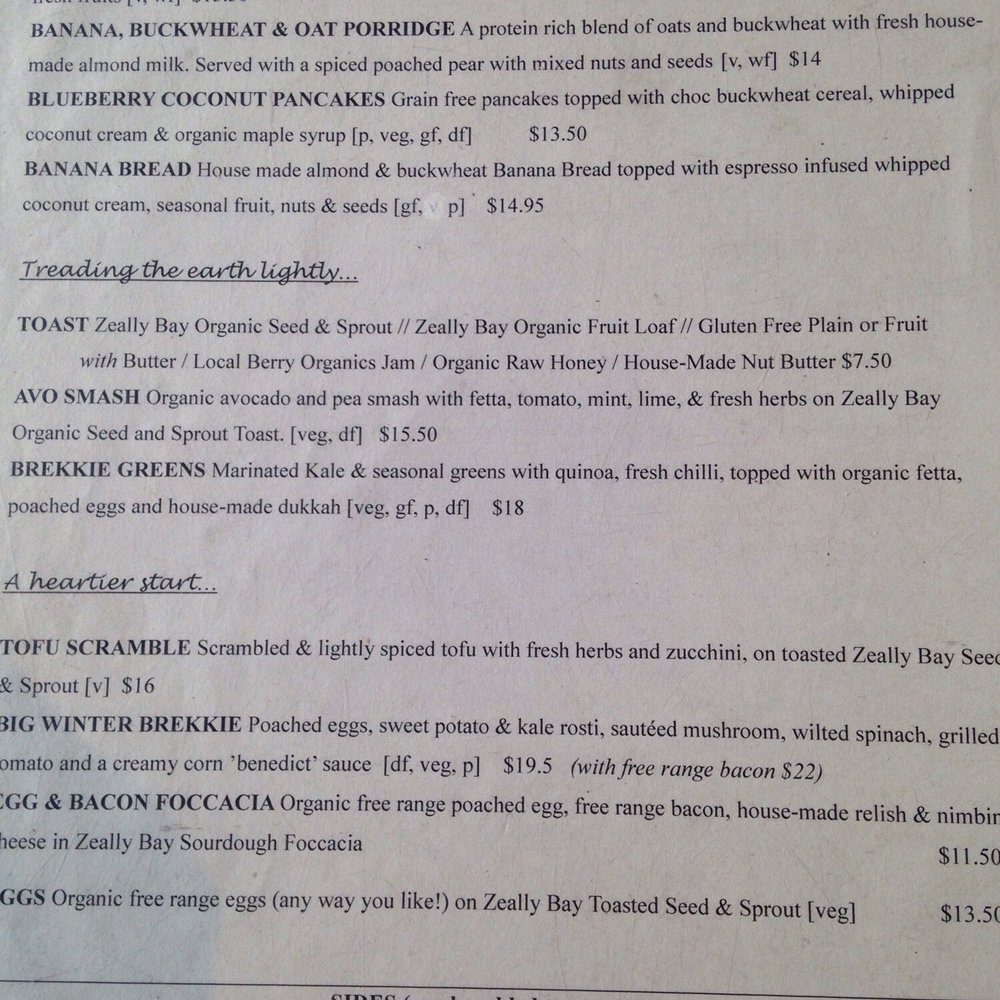 Surfcoast Wholefoods - Menu - Organic Stores Near Me - Torquay, VIC