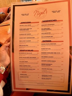 Menu photo 6 Nigel's Waterfront Restaurant Long Beach, CA
