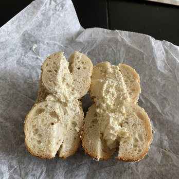 Pigeon Bagels - sesame bagel, fig and honey - Bagels Near Me - Pittsburgh, Pennsylvania