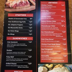 Player’s Sports Bar & Grill - Menu 11/17/24