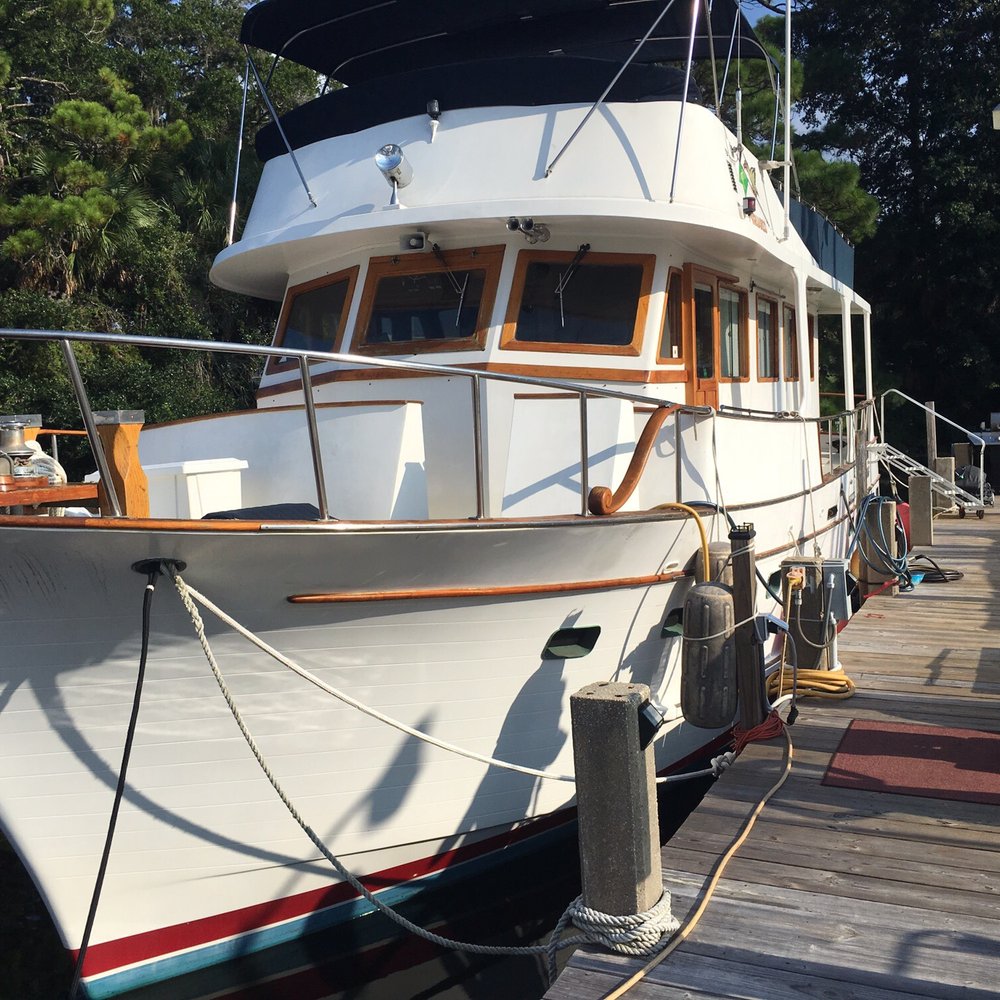 Stem To Stern Sailing - Overnight on a 42' Trojan Trawler - Sailing Near Me - Panama City, Florida