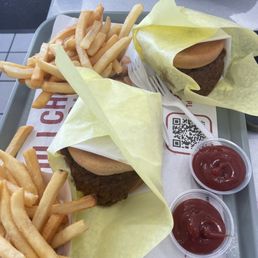 combo meal #3 with chili burger and french fries and drink