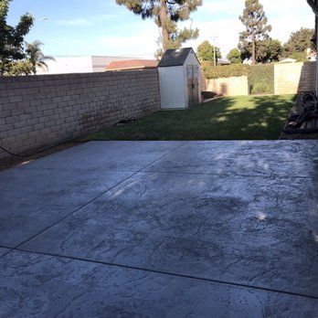 Refinecrete Decorative Surfaces - Another view of our new concrete pad, showing the cool texture of the concrete stamping that took place! - Masonry/Concrete Near Me - Santa Maria, California Refinecrete Decorative Surfaces - Another view of our new concrete pad, showing the cool texture of the concrete stamping that took place! - Masonry/Concrete Near Me - Santa Maria, California