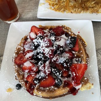 My Cafe - Berry Dream Waffle - Breakfast & Brunch Near Me - Flower Mound, Texas