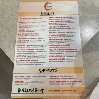 Citrus - Drink Menu - American Near Me - Virginia Beach, Virginia Citrus - Drink Menu - American Near Me - Virginia Beach, Virginia