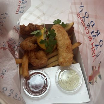 Gordon Ramsay Fish & Chips - Chicken, shrimp, and fish with fries - Fish & Chips Near Me - Washington, DC, District of Columbia Gordon Ramsay Fish & Chips - Chicken, shrimp, and fish with fries - Fish & Chips Near Me - Washington, DC, District of Columbia