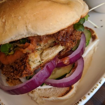 Seed Shack - Crab cake burger - Vegan Near Me - Gilbert, Arizona