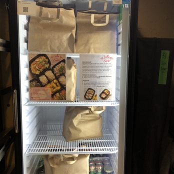 EVF Columbus Circle - Our fridge for food delivery from our member who runs a meal prep service.we used to use KBK before it ran out of business) - Gyms Near Me - New York, New York