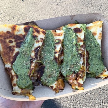Kogi BBQ Truck - Black Jack quesadilla- filled with spicy pork - Korean Near Me - Northridge, California Kogi BBQ Truck - Black Jack quesadilla- filled with spicy pork - Korean Near Me - Northridge, California
