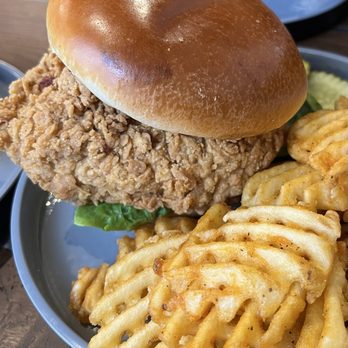 Walt’s Eats & Drinks - Indiana Pork Tenderloin. Waffle Fries. - Salad Near Me - Brownsburg, Indiana