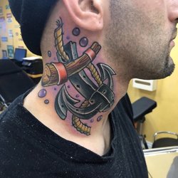 Queen City Tattoo - Cover up anchor tattoo