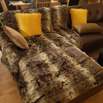 Walter E. Smithe Furniture & Design - The new sofa and I love it. Bought a faux mink blanket and velvet pillows from Amazon to complement the leather and room color - Furniture Stores Near Me - Chicago, Illinois Walter E. Smithe Furniture & Design - The new sofa and I love it. Bought a faux mink blanket and velvet pillows from Amazon to complement the leather and room color - Furniture Stores Near Me - Chicago, Illinois