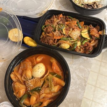 ZZAN - Spicy Stir Fried Rice Cake and Stir Fried Pork with Kimchi - Korean Near Me - San Francisco, California ZZAN - Spicy Stir Fried Rice Cake and Stir Fried Pork with Kimchi - Korean Near Me - San Francisco, California