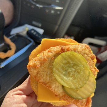 Chick-fil-A - Tiniest Chic-Fil-A breast I've ever been served while also just lukewarm so even cheese was cold. - Fast Food Near Me - Fort Pierce, Florida