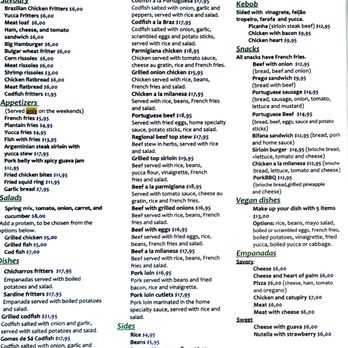 Bacalhau Grill - Menu - Portuguese Near Me - San Jose, California