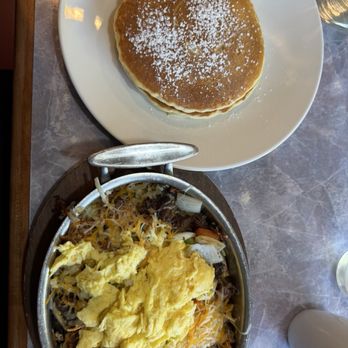 The Point Pancake House - TEXAS SKILLET WITH PANCAKES - Waffles Near Me - Gurnee, Illinois The Point Pancake House - TEXAS SKILLET WITH PANCAKES - Waffles Near Me - Gurnee, Illinois