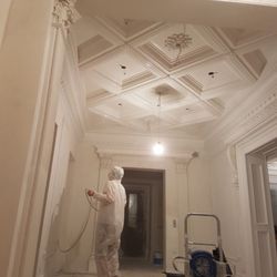 Armmax Pro - Refreshing the color of plaster moldings using limewashing