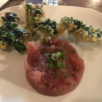 Takohachi Japanese Restaurant - Tuna tartar with kale tempura. Loved everything about this. - Japanese Near Me - Arlington, Virginia
