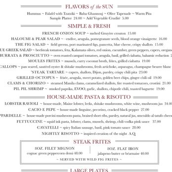 The Wild Fig - Menu - Mediterranean Near Me - Aspen, Colorado