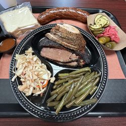 Humo Prime Barbecue - Brisket, turkey, jalapeno cheddar sausage, green beans, and slaw...OH MY!