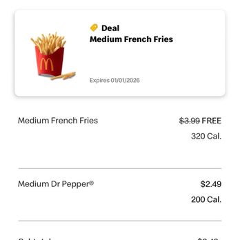 McDonald's - Mobile order placed at 10:55 PM. - Fast Food Near Me - Chino Hills, California