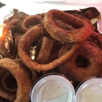 Corner Cafe - Beer-battered onion rings; cooked perfectly. - Cafes Near Me - Creston, Washington
