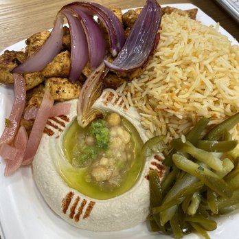 De Babel - Another angle of my Chicken Tawook Plate - Mediterranean Near Me - Scottsdale, Arizona