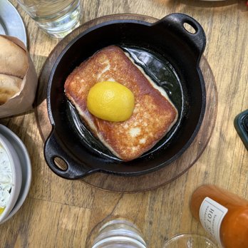 Mandolin Aegean Bistro - Cheese Saganaki - Mediterranean Near Me - Miami, Florida