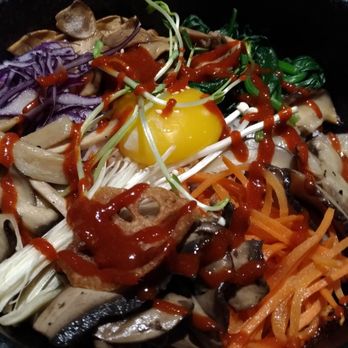 KoSam - Organic mushroom bibimbap sans meat - Korean Near Me - North York, Ontario KoSam - Organic mushroom bibimbap sans meat - Korean Near Me - North York, Ontario