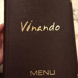 Menu cover Menu cover