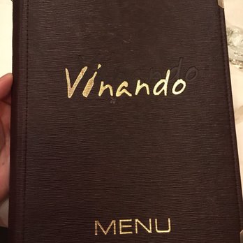 Vinando - Menu cover - Italian Near Me - Rome, RM Vinando - Menu cover - Italian Near Me - Rome, RM