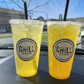 Chill Tea and Coffee - Peach tea lemonade vs mango. The Peach Tea is fire! - Coffee & Tea Near Me - Brentwood, California Chill Tea and Coffee - Peach tea lemonade vs mango. The Peach Tea is fire! - Coffee & Tea Near Me - Brentwood, California