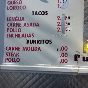 Elvira's Kitchen - New prices,  updated 10/24/2014 - Food Trucks Near Me - Silver Spring, Maryland
